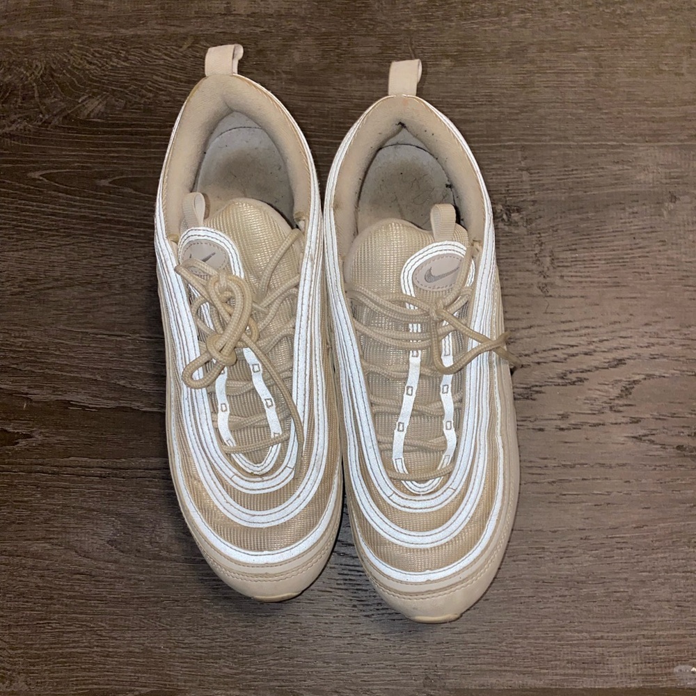 Kids Beige Nike Sneakers - Picture 1 of 3